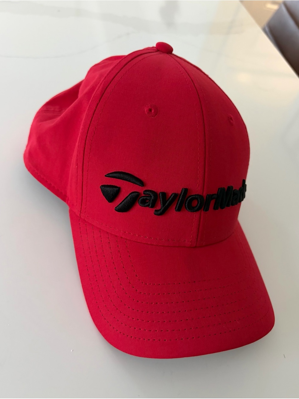 TaylorMade Red Golf Hat with Black Logo